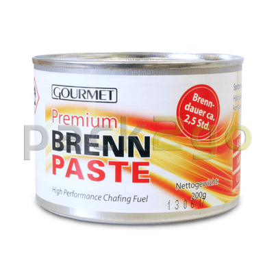 Profi- Brennpaste GOURMET 200g-Dose, Sicherheitsbrennpaste für Chafing Dish 2,5h