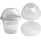 Domdeckel + Zwischendeckel (Kombideckel befüllbar) für Clear Cups - 9oz/12oz (95mm)