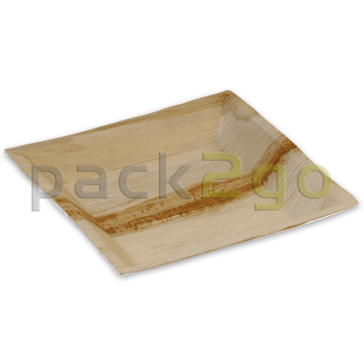 Partybord palmblad (composteerbaar palmblad servies) - 18 x 18 cm rechthoekig
