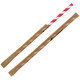 Jumbo Bio-Trinkhalme -einzeln gehülst- Strohhalm aus Papier, starr - 23cm, Ø8mm, rot/weiß