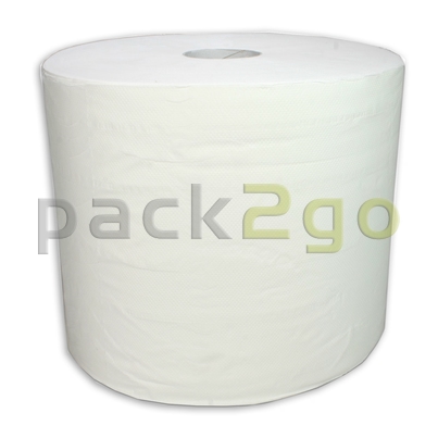 Poetsrollen 2-laags, wit, poetsdoekrol 26x34cm - 270m