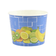 Eisbecher mit "Früchte" Motiv, 580ml, blau - Hartpapier Becher aus Pappe