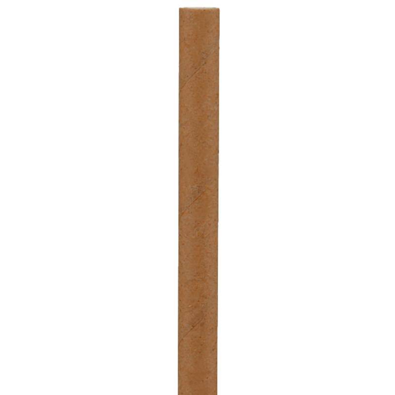 Brauner Papiertrinkhalm einzeln