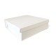 Taartdoos, tweedelig, 32x32x12cm wit, verpakking voor taarten, cakes