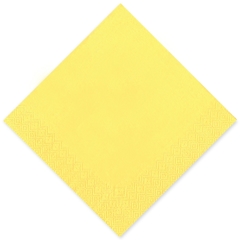 Tissue-Servietten GOURMET, 33x33 1/4 Falz, 3-lagig - gelb - Zellstoffservietten farbige
