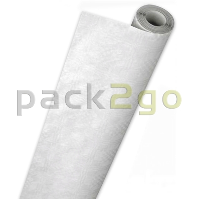 Papier-Tischtuchrollen für Biertische - 100cm breit, 50m, weiß (Damast-Tischtuch, Rolle)