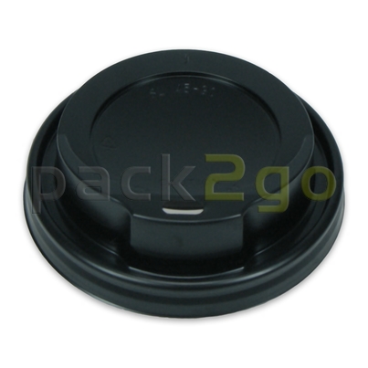 Coffee To Go Deckel 8/10oz, Deckel f. Kaffeebecher 0,2/0,25l, Plastik - schwarz