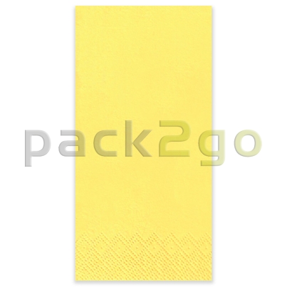 Serviette Gourmet 33x33cm 1/8 Kopffalz gelb