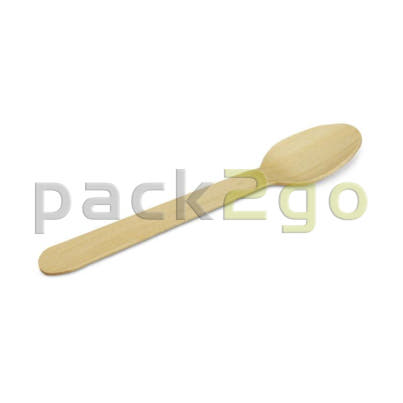 Kaffeelöffel aus Holz, Premium - 14cm, umweltfreundlicher Desserlöffel, Holzbesteck für modernes To Go / Take Away