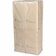 Recycling Tissue-Servietten, 33x33 1/8 Falz, 2-lagig Kopffalz - braun - Zellstoffservietten