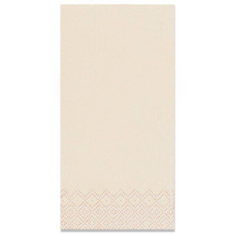 Serviette Gourmet 40x40cm 1/8 Kopffalz champagner - Stapel