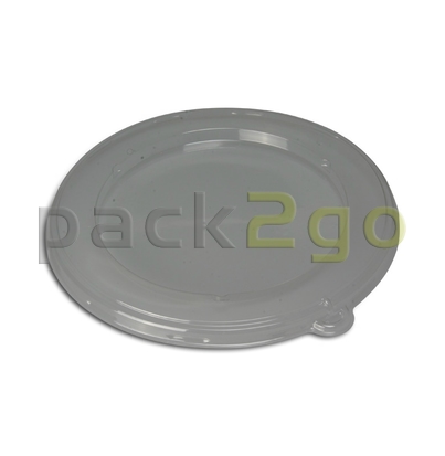 Deckel PET für Schale aus Bagasse, rund,