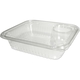 Salatschalen PET mit Dressingfach, anhängender Deckel - 1100ml