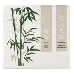 Tissue-Servietten, 40x40cm 1/4 Falz, 3-lagig, Zellstoffservietten "Ich lerne Chinesisch"