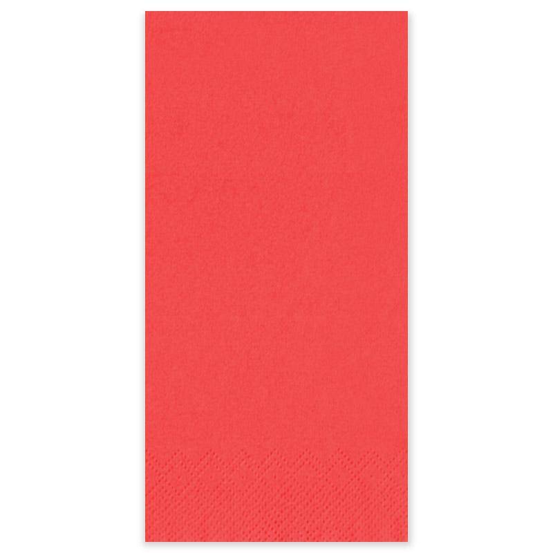 Serviette Gourmet 33x33cm 1/8 Kopffalz rot - einzeln