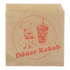 braune Dönertasche mit Motiv "Dönerspieß"