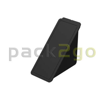Mehrweg Sandwichbox schwarz geschlossen