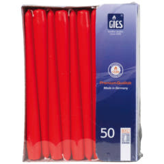 Spitzkerzen (GIES) - Kirschrot, 245 / 23mm Gastro 100 Stück