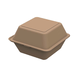 Mehrweg Burgerbox "ToGo" aus PP, braun - 15,7x15,7x10,4cm