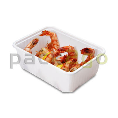 maxi-verpakkingsbeker, wit, hoekig - 1000 ml