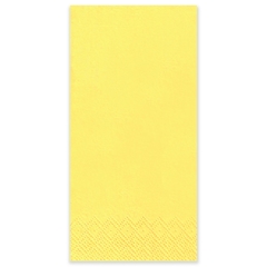 Tissue-Servietten GOURMET, 33x33 1/8 Falz, 3-lagig, Kopffalz - gelb - farbige Zellstoffservietten