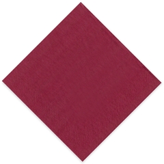Tissue-Servietten GOURMET, 33x33 1/4 Falz, 3-lagig - bordeaux - Zellstoffservietten farbige (dunkelrot)