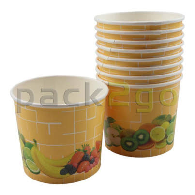 Orangener Eisbecher 250ml