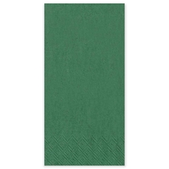 Serviette Gourmet 33x33cm 1/8 Kopffalz dunkelgrün - einzeln