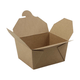 Bio-Foodcase - kompostierbare Snackbox mit Faltdeckel, braun - 750ml