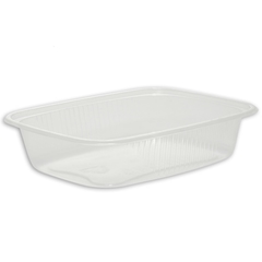 Feinkostbecher, Verpackungsbecher, PP, transparent, eckig - 125ml