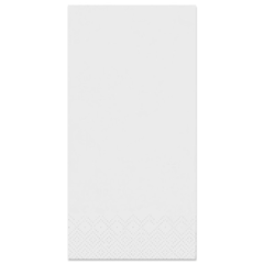 Tissue-Servietten GOURMET, 33x33 1/8 Falz, 3-lagig, Kopffalz - weiß - Zellstoffservietten
