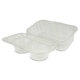 Klappbox für 2 Cupcakes / Muffins, PET, 191x115x95mm - glasklar