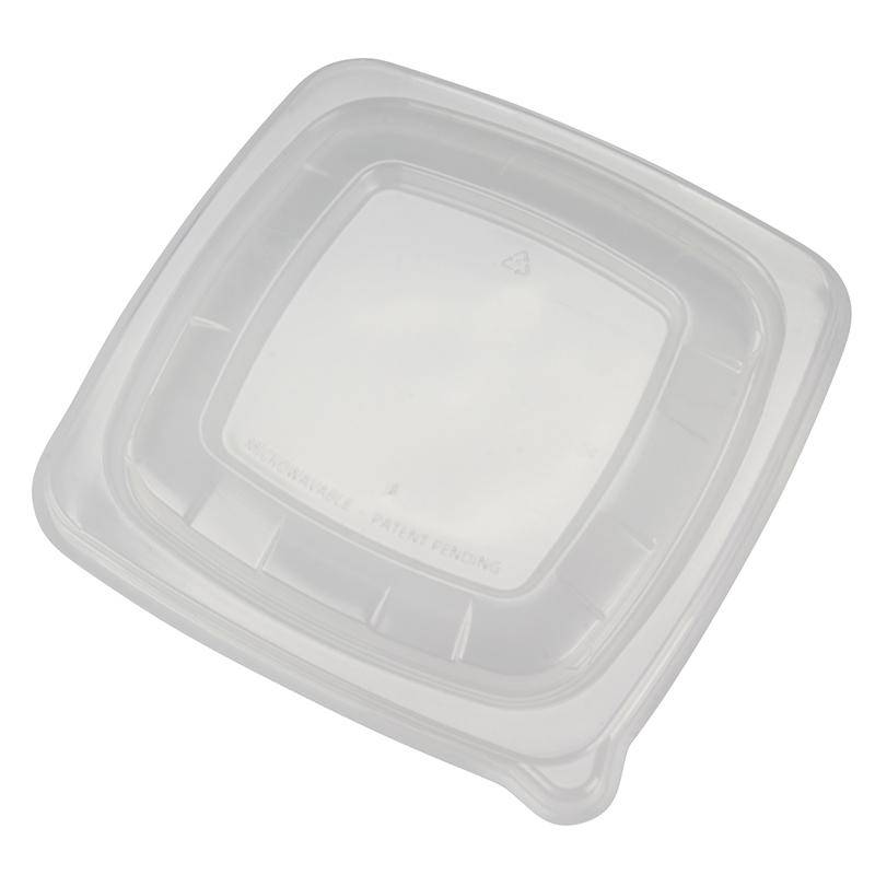 PP-Deckel für Bagasse-Schale 18x18cm