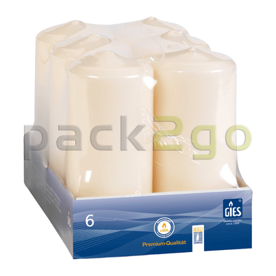 Stumpenkerzen (GIES) Champagner, 130mm, 58mm
