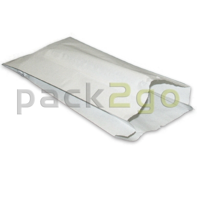 Gevouwen zak 401, wit vetvrij papier, vetdicht