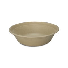 Schale aus Bagasse, rund (kompostierbar), "Be Pulp" - Ø 21cm, 1000ml