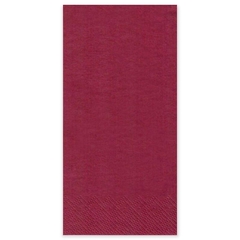 Serviette Gourmet 40x40cm 1/8 Kopffalz bordeaux - einzeln