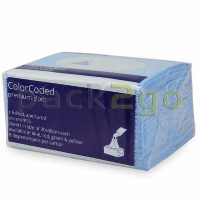 Spezial Wischtuch mit Farbcodierung W8 System 30x38cm - blau