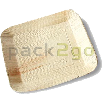 Partybord palmblad (composteerbaar palmblad servies) - dinerbord 24 x 24 cm vierkant