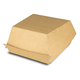 Burgerbox mit Klappdeckel braun - große Hamburger-Box aus Bio-Pappe