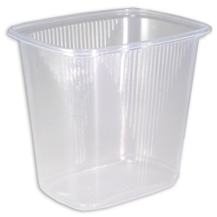 Feinkostbecher, Verpackungsbecher, PP, transparent, eckig - 500ml