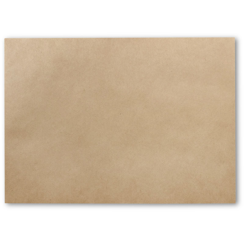 Einschlagpapier aus Pergament-Ersatz, ungebleicht, braun - 20,5x29,5cm