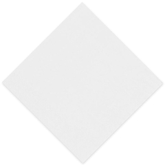 Serviette Gourmet 40x40cm 1/4 Falz weiß - einzeln