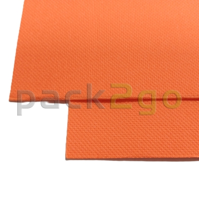 Orangene Point to Point Servietten 33x33cm - Nahaufnahme