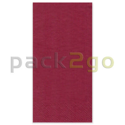 Tissue-Servietten GOURMET, 33x33 1/8 Falz, 3-lagig, Kopffalz - bordeaux - farbige Zellstoffservietten (dunkelrot)