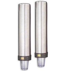 Bekerdispensers voor koffiebekers, rvs 6-10oz. (coffee-to-go-bekers)