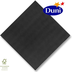 Dunilin-Servietten 40x40cm - Schwarz # 186780 (Airlaid-Serviette, textiler Charakter)