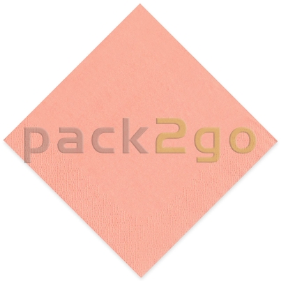 Tissue-Servietten GOURMET, 33x33 1/4 Falz, 3-lagig - apricot - Zellstoffservietten farbige