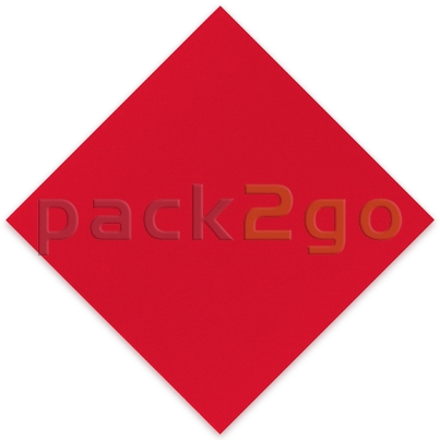 Vlies-Servietten Airlaid, Trendfarbe ROT 40x40 1/4, Vliesstoff (stoffartig)