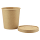 Soup To Go Becher mit Deckel, 16oz/450ml, für Suppenbars - braun